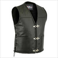 Mens Leather Vest Coat